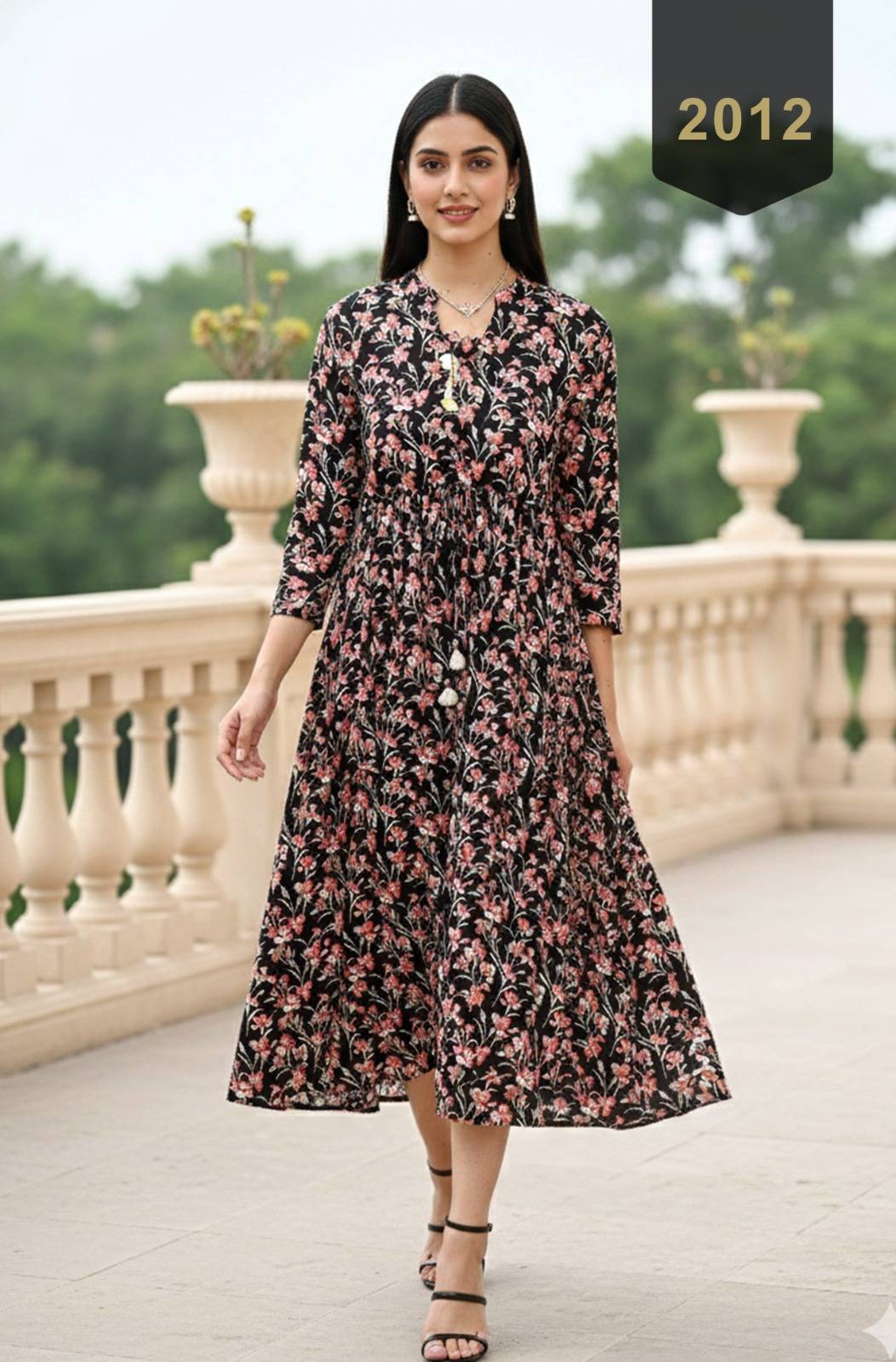 Midi Dress Vol 5 By Fashid Designer Ethnic Wear Collection cotton Kurtis At Wholesale Price